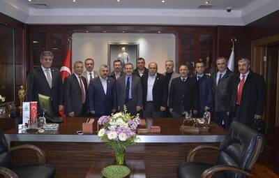 BAŞKAN ATAÇ'A ZİYARETLER DEVAM EDİYOR